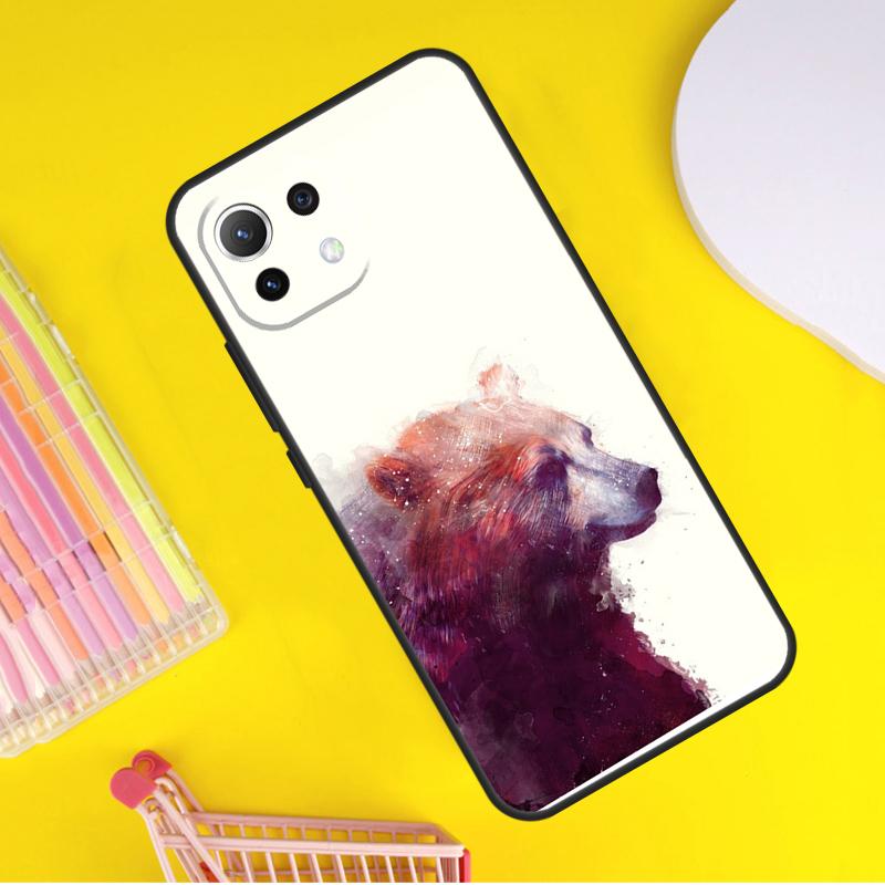 Cute Cartoon Bear Cover For Xiaomi 14 13 Ultra 11T 12T 13T 14T Pro POCO X7 Pro X3 X5 F3 F5 F6 M6 X6 Pro Case