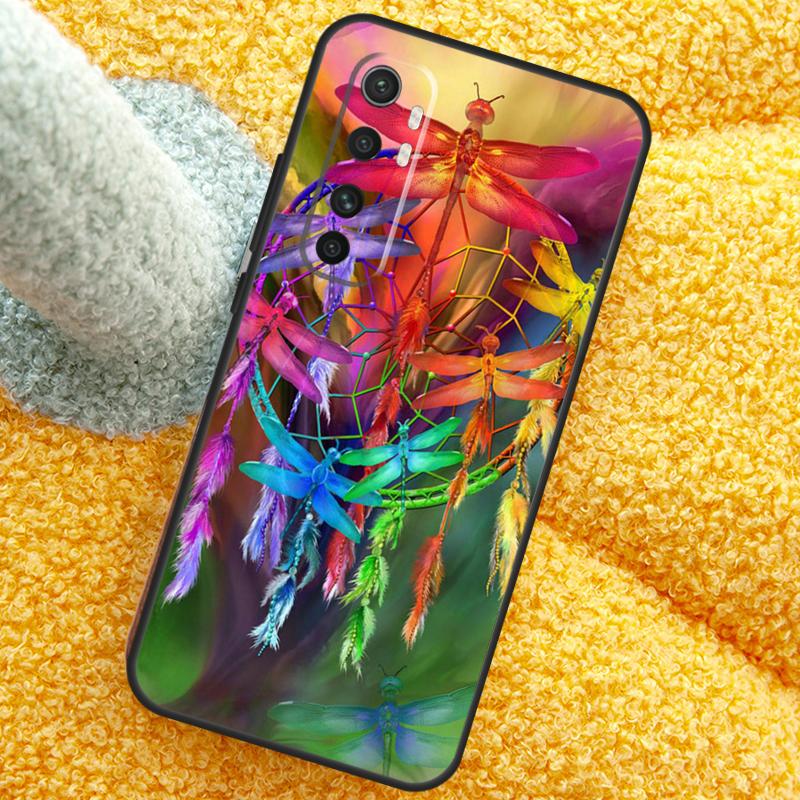 Colorful Dragonfly Case For Xiaomi 15 14 Ultra 13T 14T 15T 17 Pro Max Cover For POCO X7 F8 Pro X3 X5 X6 F5 F6 F7