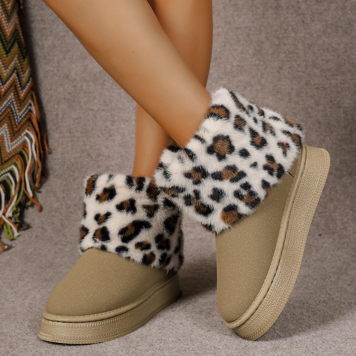 2024 Новые зимние ботинки с леопардовым принтом — фото 5