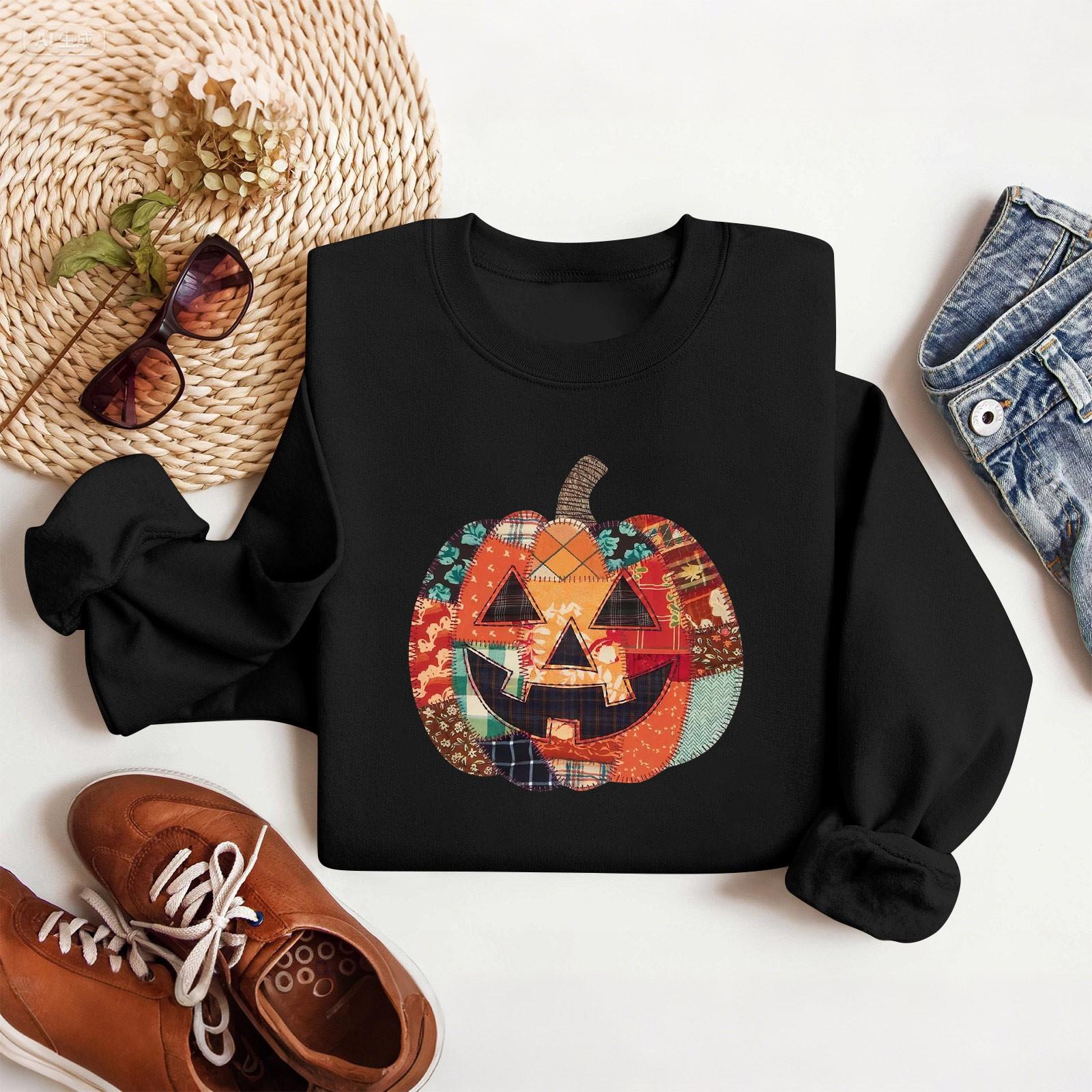 

Женские топы Женский свитшот с длинным рукавом Повседневный с круглым вырезом Свободного кроя Пуловер Флисовые топы L чёрный