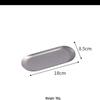 ZISIZ Thickened Retro Oval Stainless Steel Tray