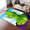Green Alien Warrior with Bold Look Patterned carpet, suitable as a non slip play mat for the living room and bedroom sofa