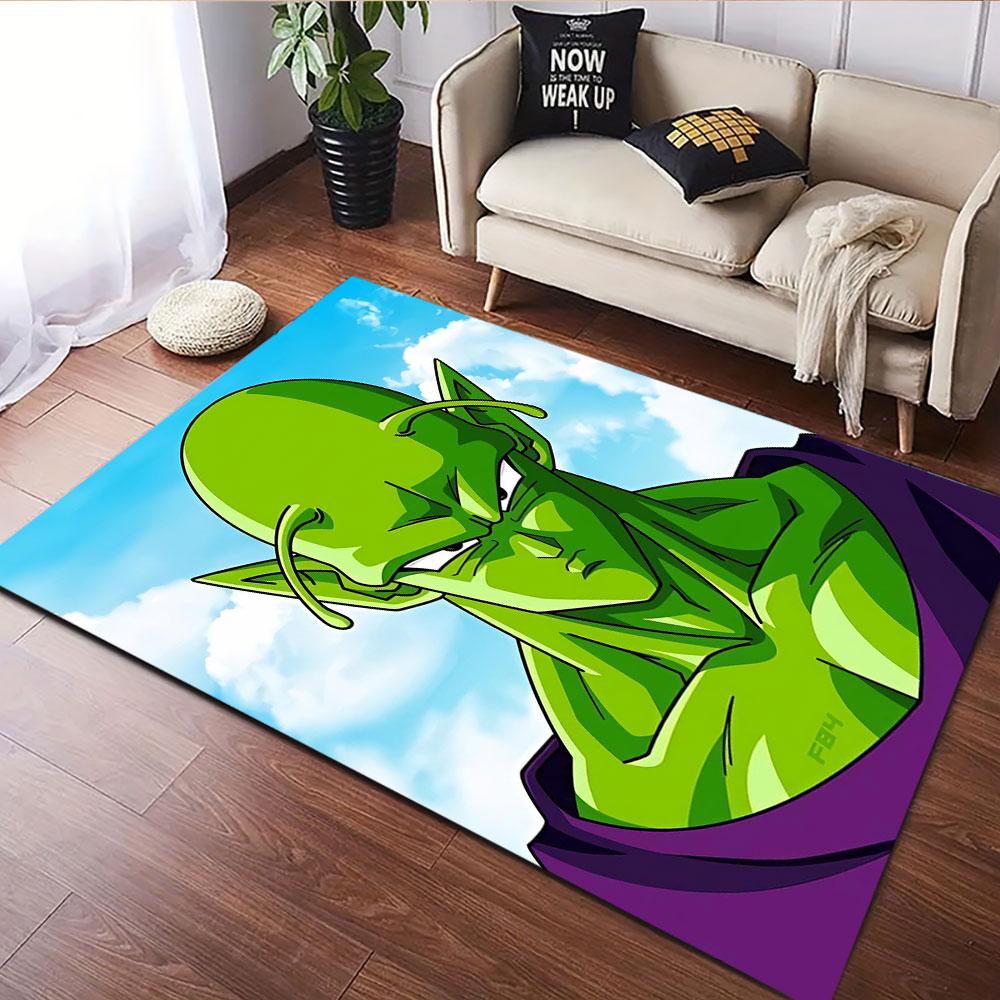 Green Alien Warrior with Bold Look Patterned carpet, suitable as a non slip play mat for the living room and bedroom sofa