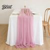 Soft Table Runner Sheer Flowing Runner Chiffon Wedding Elegant Solid Color High Quality