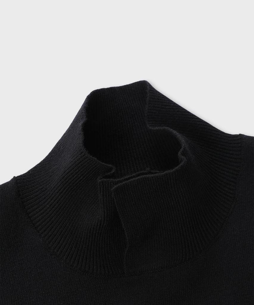 PANICALE Modal Collar Neck Cutout Polo Knit 4 Colors