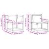 Outdoor Sofa Set with Cushions 7 Pcs Natural and Cream