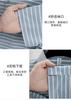 Summer Ice Silk Stripe POLO High Elasticity White Knitted Men's Polo Short Sleeve