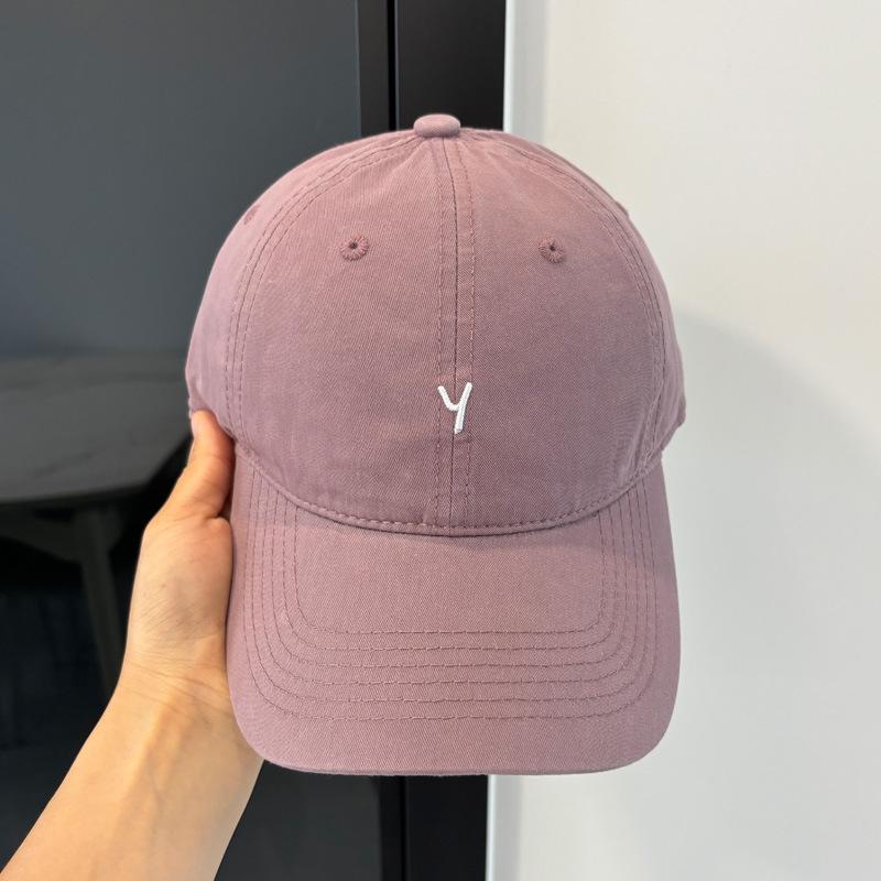 New Simple and Versatile Cap Children's Spring and Summer Leisure Small Letter Y Embroidered Baseball Cap Soft Top