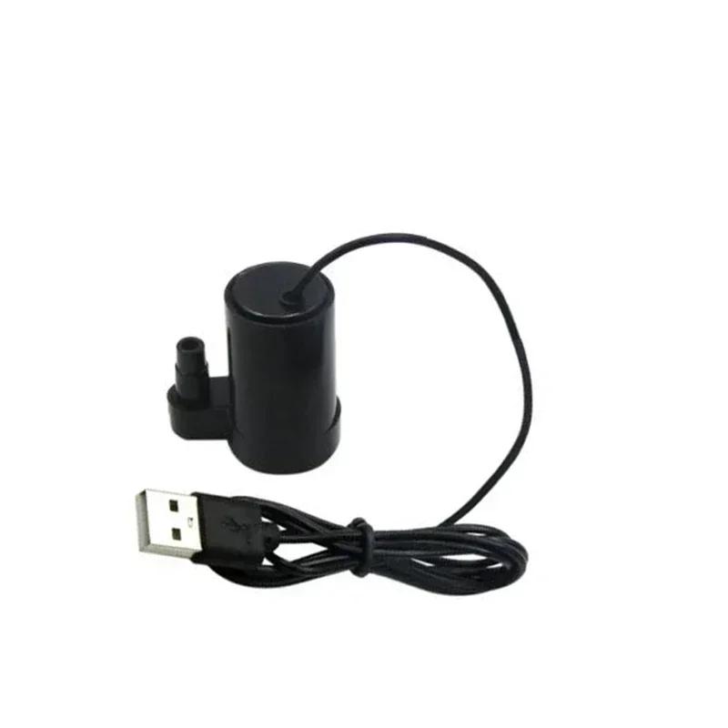 USB 5V Mini Submersible Water Pump, Quiet DC Circulation Pump for Aquarium Fish Tank, Hydroponics, Fountain with Cable