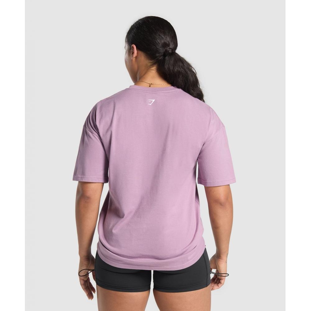 Gymshark KeTTlebell CuTie Oversized T shirT sofT Purple B2b2p Pbzs