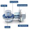 Aluminum Screw Gasket Oil Drain Plug Gaskets Crush Washers Seals for Toyota for Camry for Corolla for LexusFor Scion Replacement
