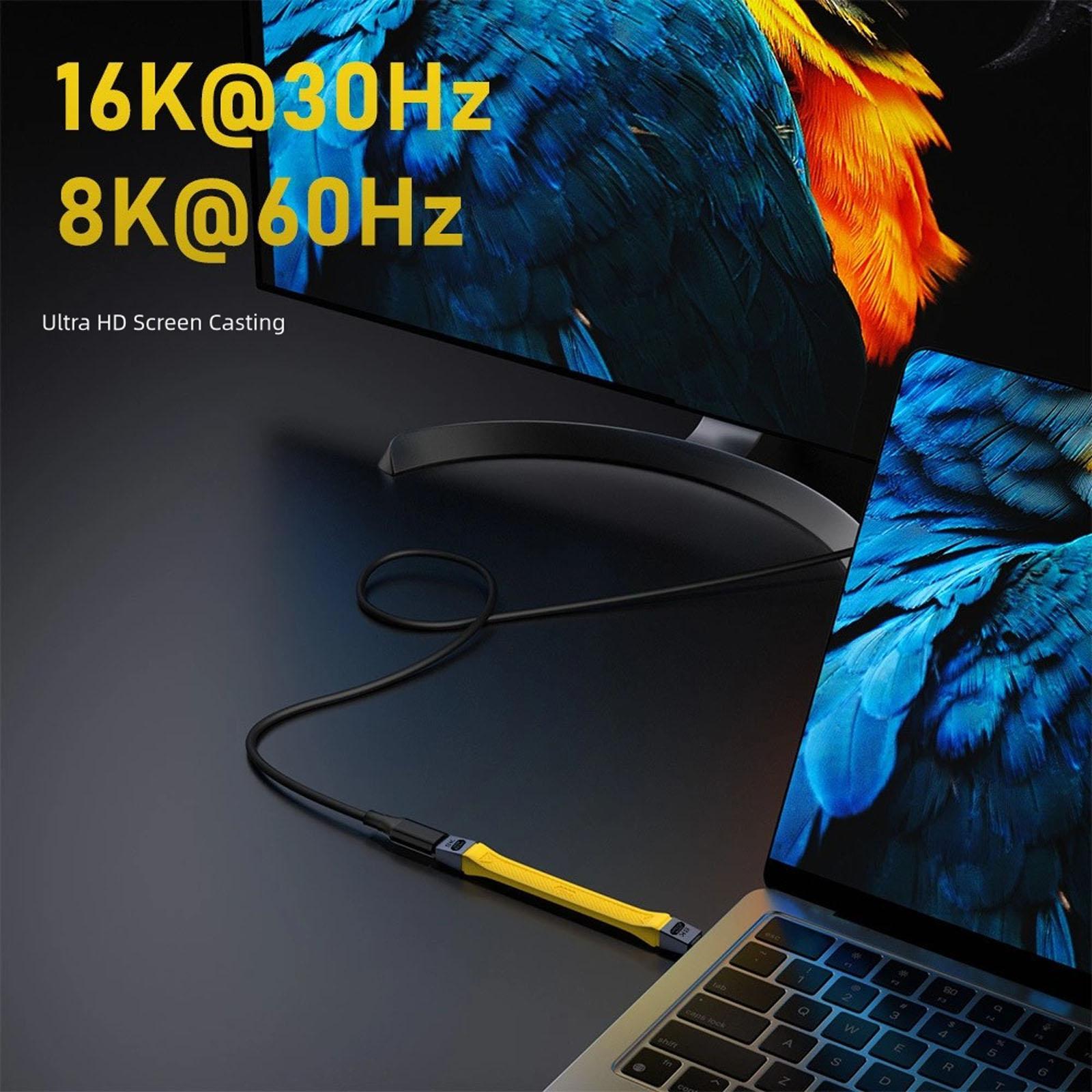 

High Performances USB4 FPC Cable 40Gbps Data Transfer 100W Fast Charging Universal Compatibility белый