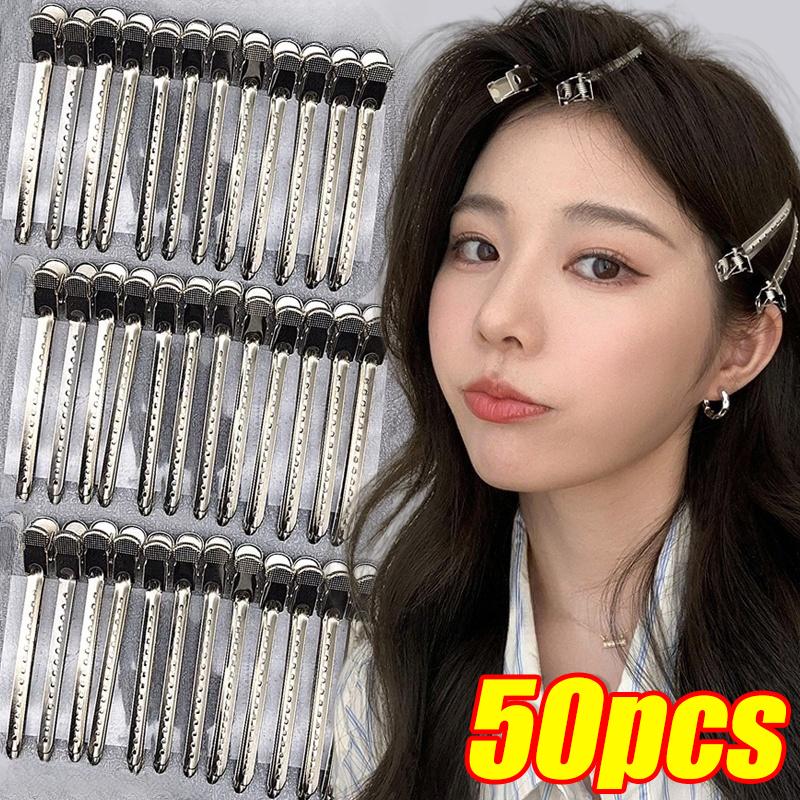 Woman Hair Care Clips Metal Steel Hairdressing Sectioning Clip Clamps Barber Hair Cut Use Styling Tools Hair Root Fluffy Hairpin