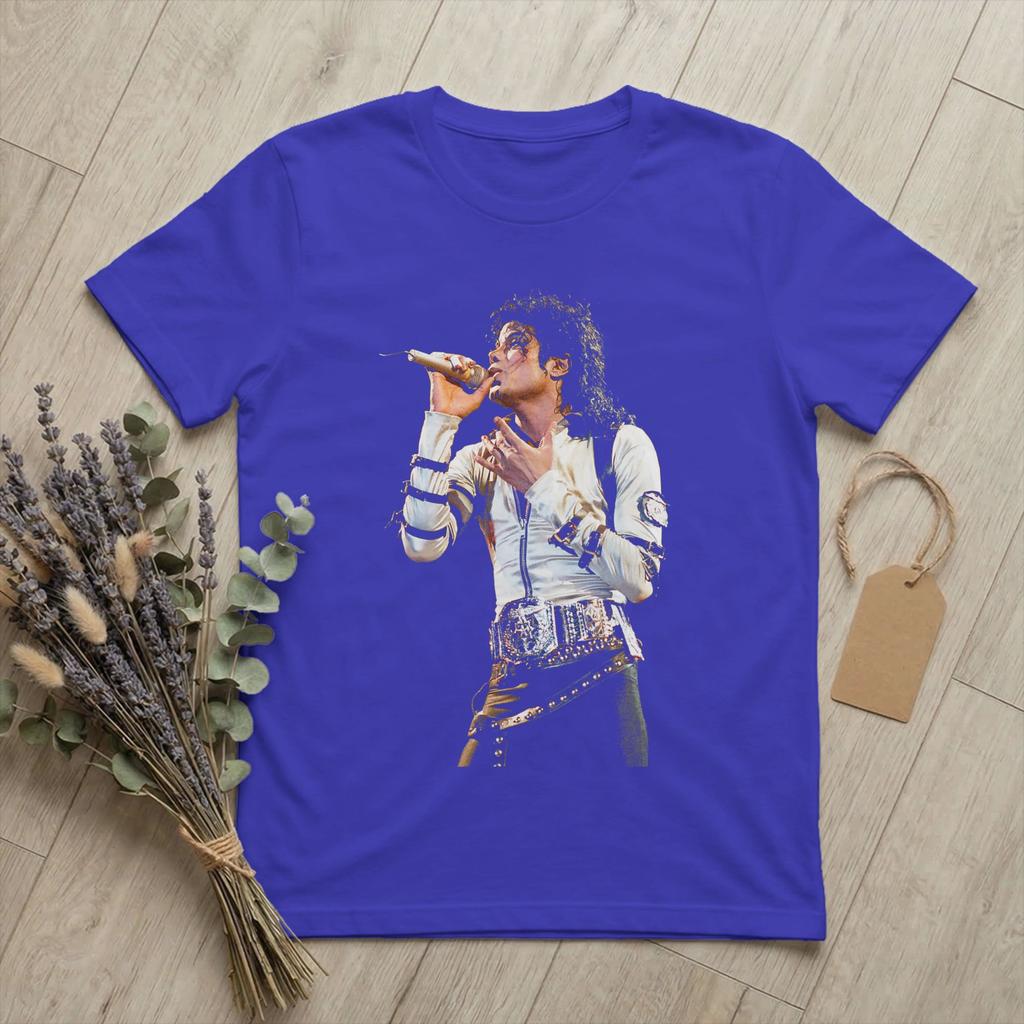 Unisex Michaels Pop King Jacksons T Shirt Singing Live Cotton merchandise Awesome Short Sleeve Crew Neck Tee Shirt Gift TShirt