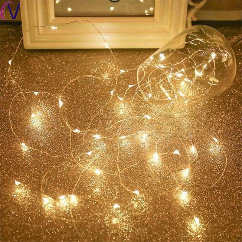 10M USB LED String Lights Copper Silver Wire Garland Light Waterproof Fairy Lights For Christmas Wedding Party Decoration KTY
