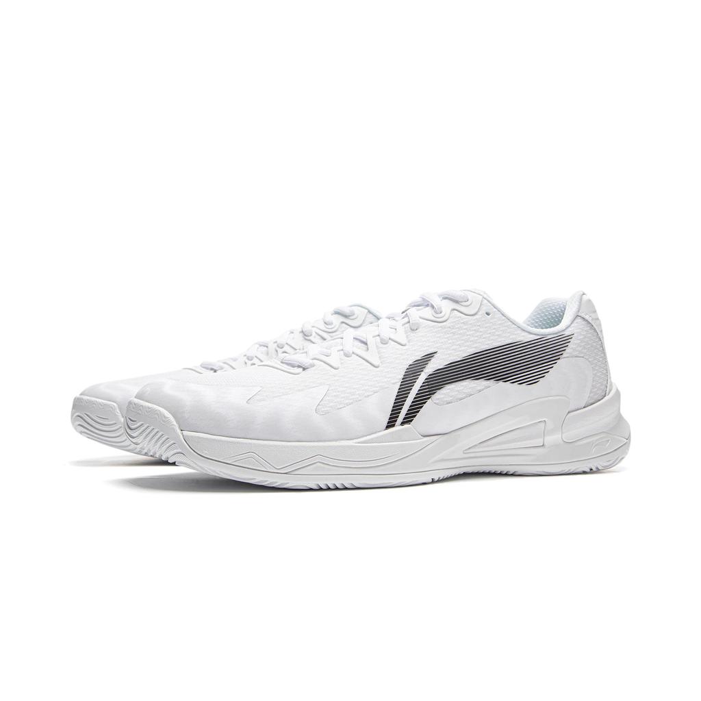 Li Ning Abrasion Resistant Cushioning Low top Training Shoes Unisex Standard White AKPV001-1