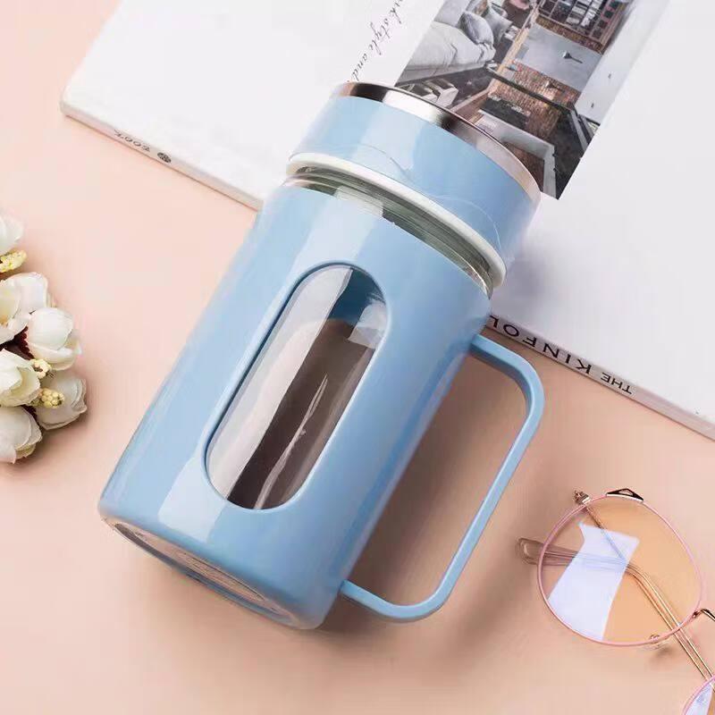 ZISIZ Large Capacity Glass Water Bottle