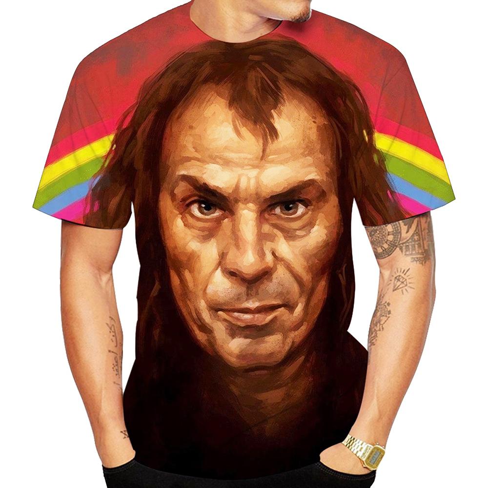 Letní móda Heavy Metal Band Dio Neformální Pánské Tričko s 3D potiskem s krátkým rukávem Velké velikosti