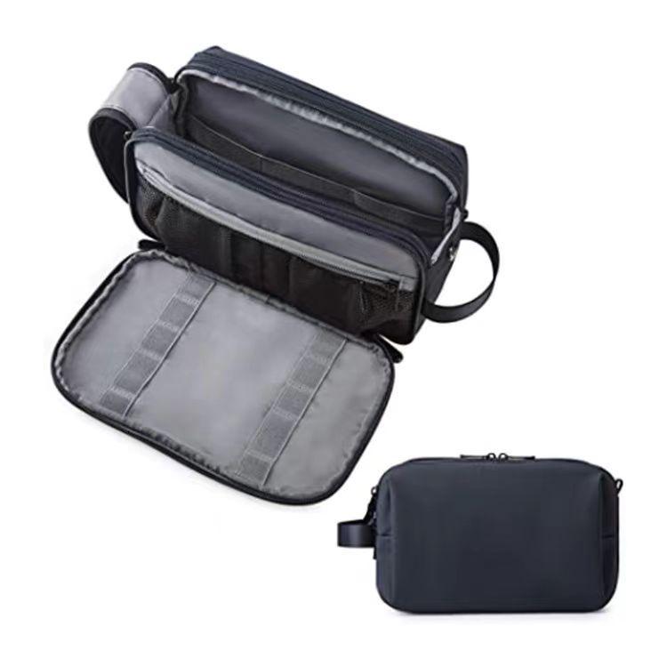 Travel Toiletry Organizer Dopp Kit Layered Multiple Pockets Cosmetics Toothbrush Arrange Storage Bag Casual Solid Color Handbag