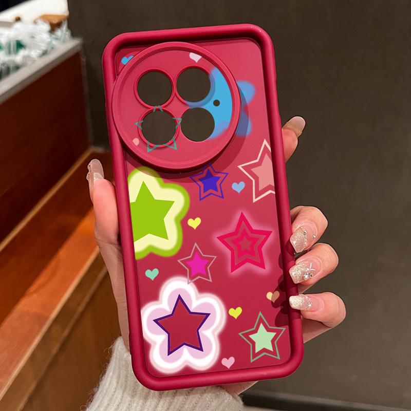Blended Colorful Stars Pattern Case For OnePlus 15 13 13T 12 Shockproof Bumper Silicone Cover For Oneplus Nord 5 13R 12R 11R 5G