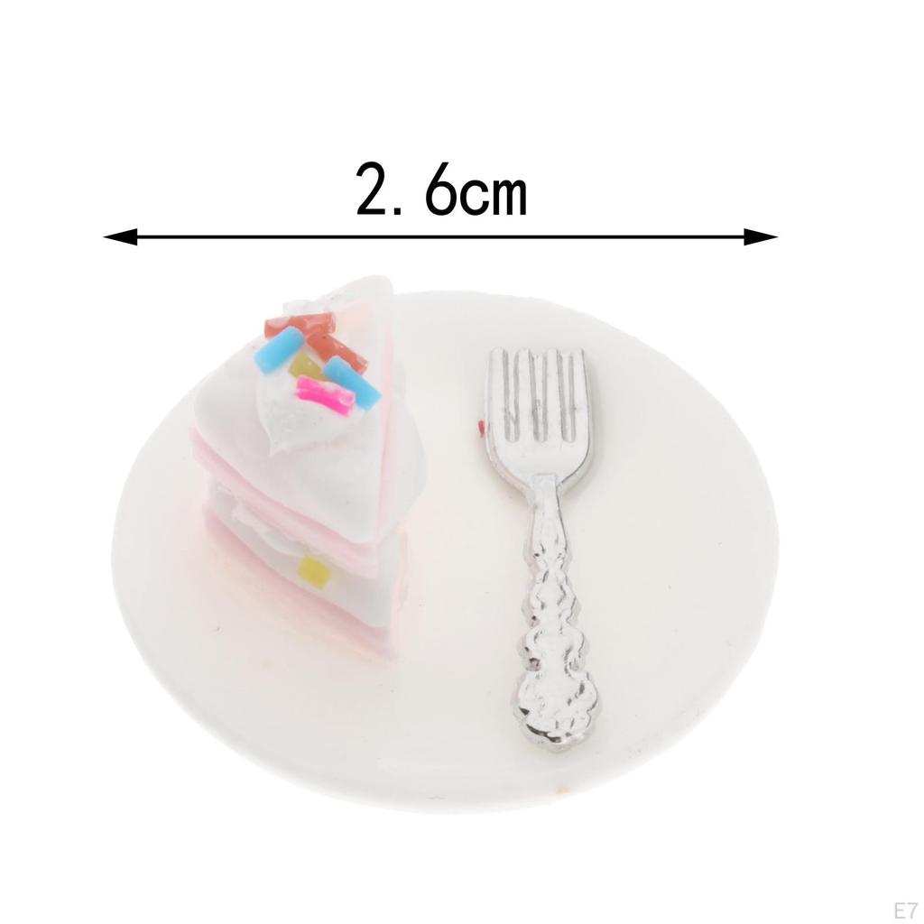 1/12 Dollhouse food Cake Miniatures Kitchen for Kids Boys Girls