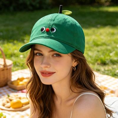 Baseball Hat Breathable Fabric Adjustable Buckle Fruit Design Sun Protection Hat Kids Adult Summer Outdoor Travel Hat