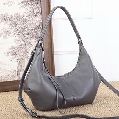 Genuine Leather Women's Simple Large-Capacity Underarm Bag