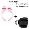 Correas de Levantamiento de Peso Gym Hard Pull Acolchadas Soporte de Muñeca Cinturón Deadlift Tobilleras Entrenamiento Crossfit Fitness para Hombres y Mujeres