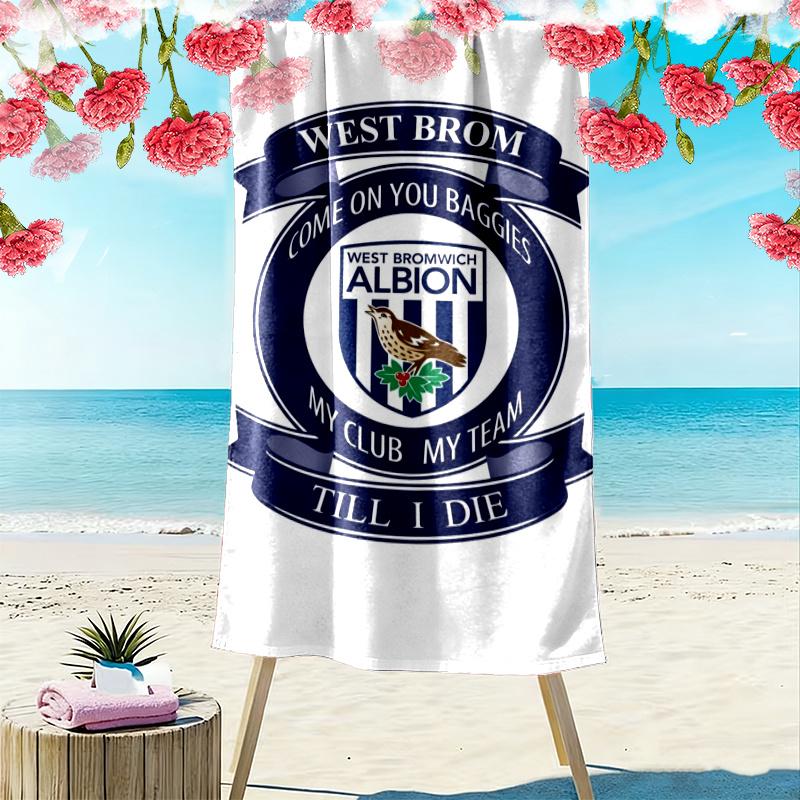 West Bromwich Albion Print Beach Towel Large Soft Quick Dry Towel For Beach Camping Swimming