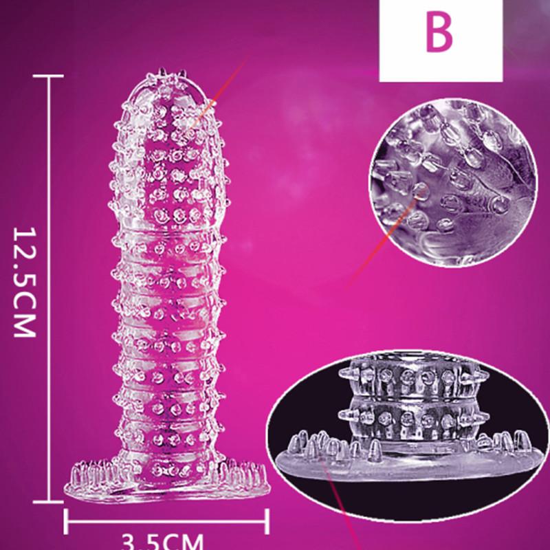 Transparent crystal wolf tooth set, crystal set, particle set, penis set, irregular wolf thorn set, adult sexual