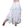 Bauchtanzkostüm für Damen Bauchtanzrock Chiffon Rüschen Maxirock Bauchtänzerin Outfit Halloween Kostüme