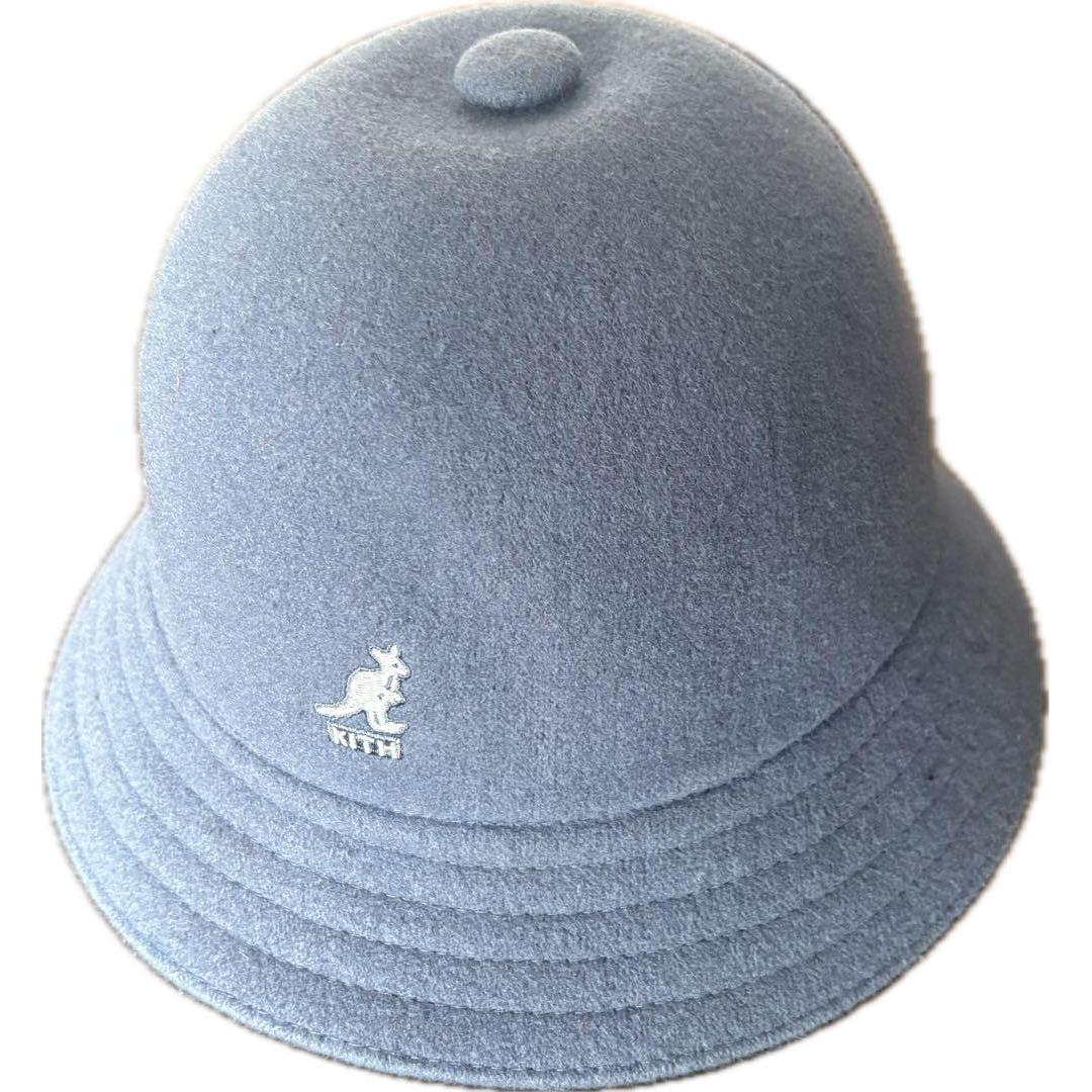 Used KITH Kangol Bucket Hat LARGE Gray