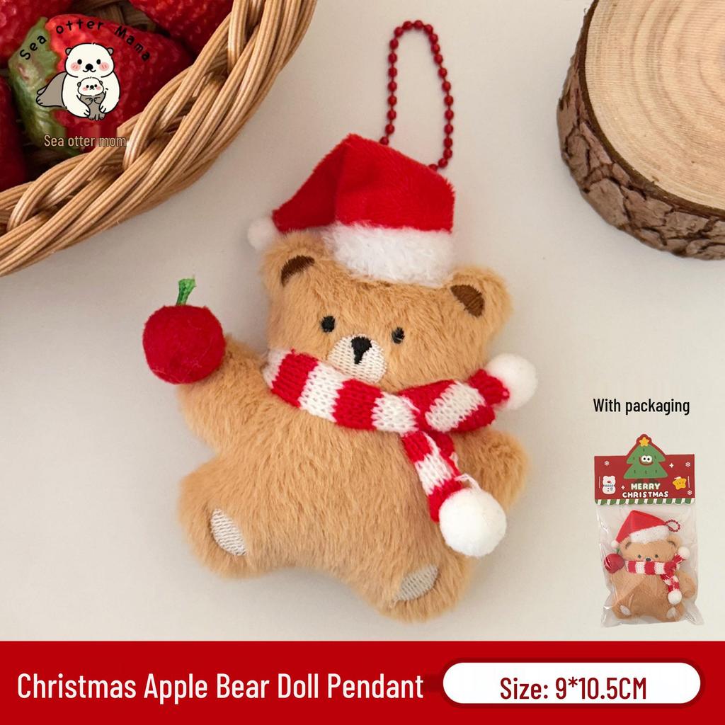 Creative Christmas Cute Plush Doll Keychain & Backpack Charm for Girls