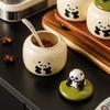 Creative Panda Ceramic Spice Jar Set Home Kitchen Decorations 3 Pcs Seasoning Box Set Salt and Pepper Shakers Flavoring Utensils