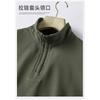 Men S Half Zip Stand Collar Long Sleeve Pullover Sweatshirt Casual