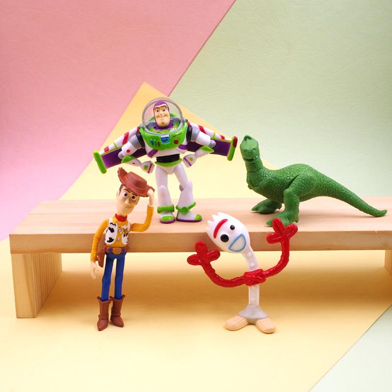 Hot Anime Action Figure Buzz Lightyear Woody Kawaii Doll PVC Collectible Model Hobby Toys Kid Friends Birthday Gift