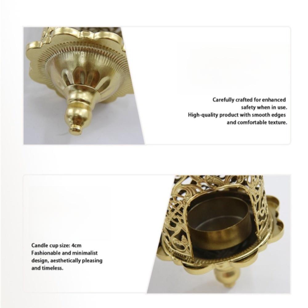 Metal Decorative Candle Holder 7.28x3.35in Moroccan Candle Holder Porch Decoration