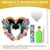 2D/Flat DIY Hanging Mirror Diamond Art Kits Diamond Painting Set Rhinestone Diamond Art Mirror Pendants Wall Door Decoration