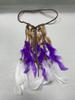 Indian Purple Plume Hairband A12