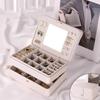 Multilayer Jewelry Holder PU Jewelry Storage Case Fashion Square Jewelry Box  Travel
