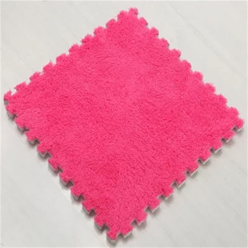 Soft Plush Children's Mat Babe Toys Eva Foam Puzzle Carpet Warm Children Play Mats Interlocking Rugs Infant Carpet 30*30*1.2CMcm