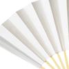 White Formal Ceremonial Washi Bamboo Ribs Day Gift [GIORSEN] Fan, Plain, Wear, Occasions, Paper, (11 Ribs), Men's, Father's