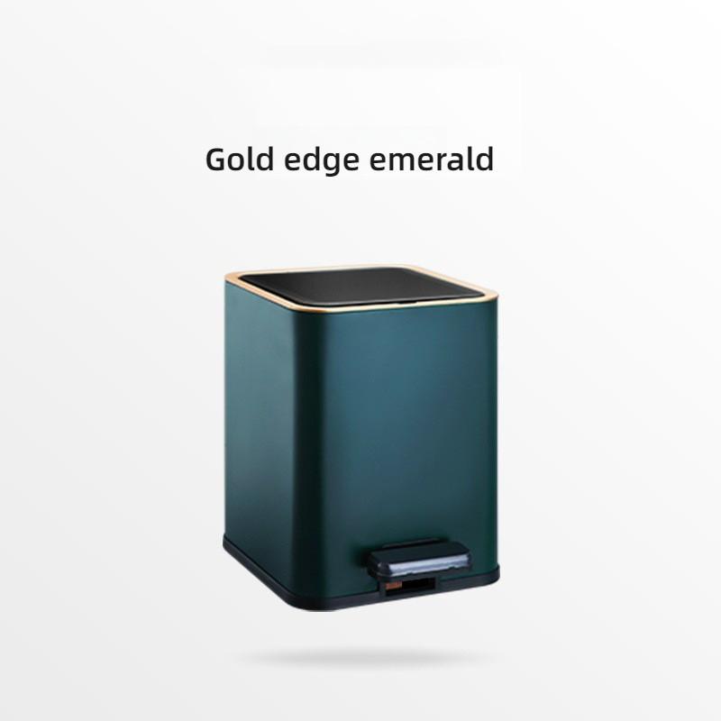 Large Capacity Pedal Rubbish Bin Household Bathroom Trash Can Kitchen Living Room Stainless Steel Garbage Basket
