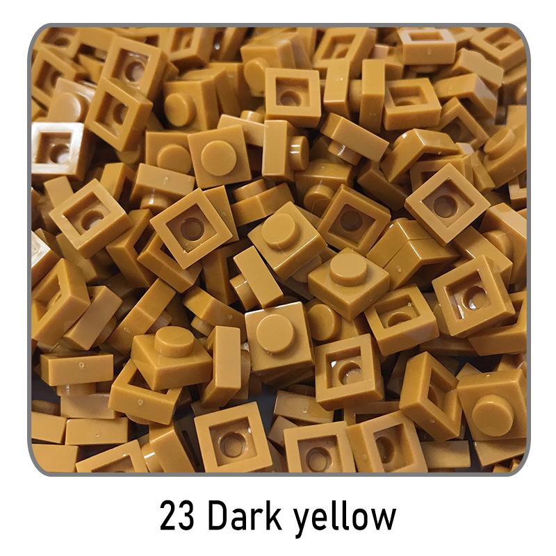 500Pcs Diy Pixel Art Building Blocks Thin Figures Bricks Compatible With 3024 1X1 Square Bricks Bulk Assemble Toys Gift For Chil