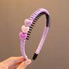 Kinder-Haarband mit Zähnen Anti-Rutsch-Haarband für Mädchen Haarkontrolle Langlebiges Kunststoffmaterial Leichtes Design Geeignet für den täglichen Gebrauch