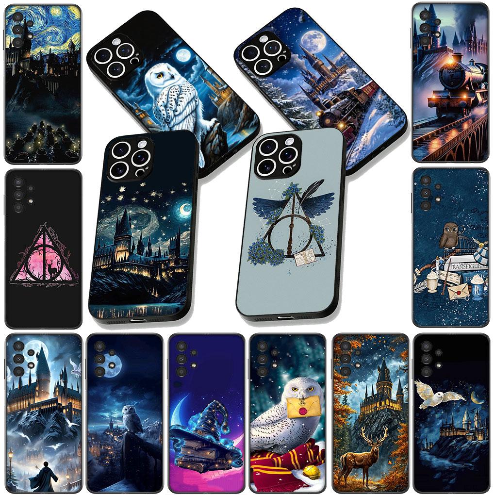 Phone Cover for Apple iPhone 13 12 Mini XS 11 Pro Max 7 8 Plus XR SE 2022 2020 SE3 Case Cool Harries Owl Wand Art Potters