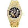 MISSFOX Watch, Popular In Europe and America, Full of Diamonds and Hollowed Out Mechanical Watches, Waterproof Luminous Stainless Steel Men's Watches