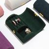 Newest Mini Velvet Jewelry Organizer Display Travel Jewelry Case Boxes Earrings Necklace Ring Portable Jewelry Storage Box Women