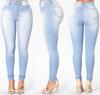 2023 Damen Elastische Denim Skinny Jeans - Europäischer & Amerikanischer Stil, Süd- & Mittelamerikanischer Einfluss, Lagerabverkauf