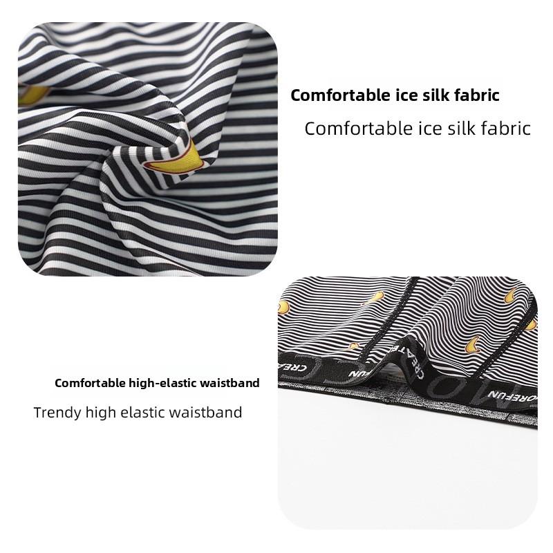 Large Size Spring and Summer Men Printed Antibacterial Breathable Flat Angle Underwear